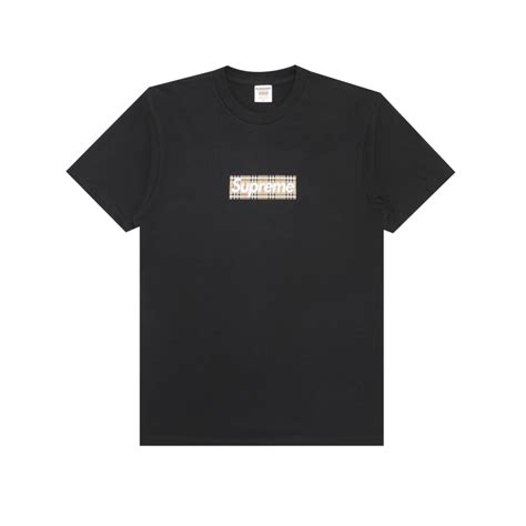 burberry box logo tee|supreme x Burberry ss 22.